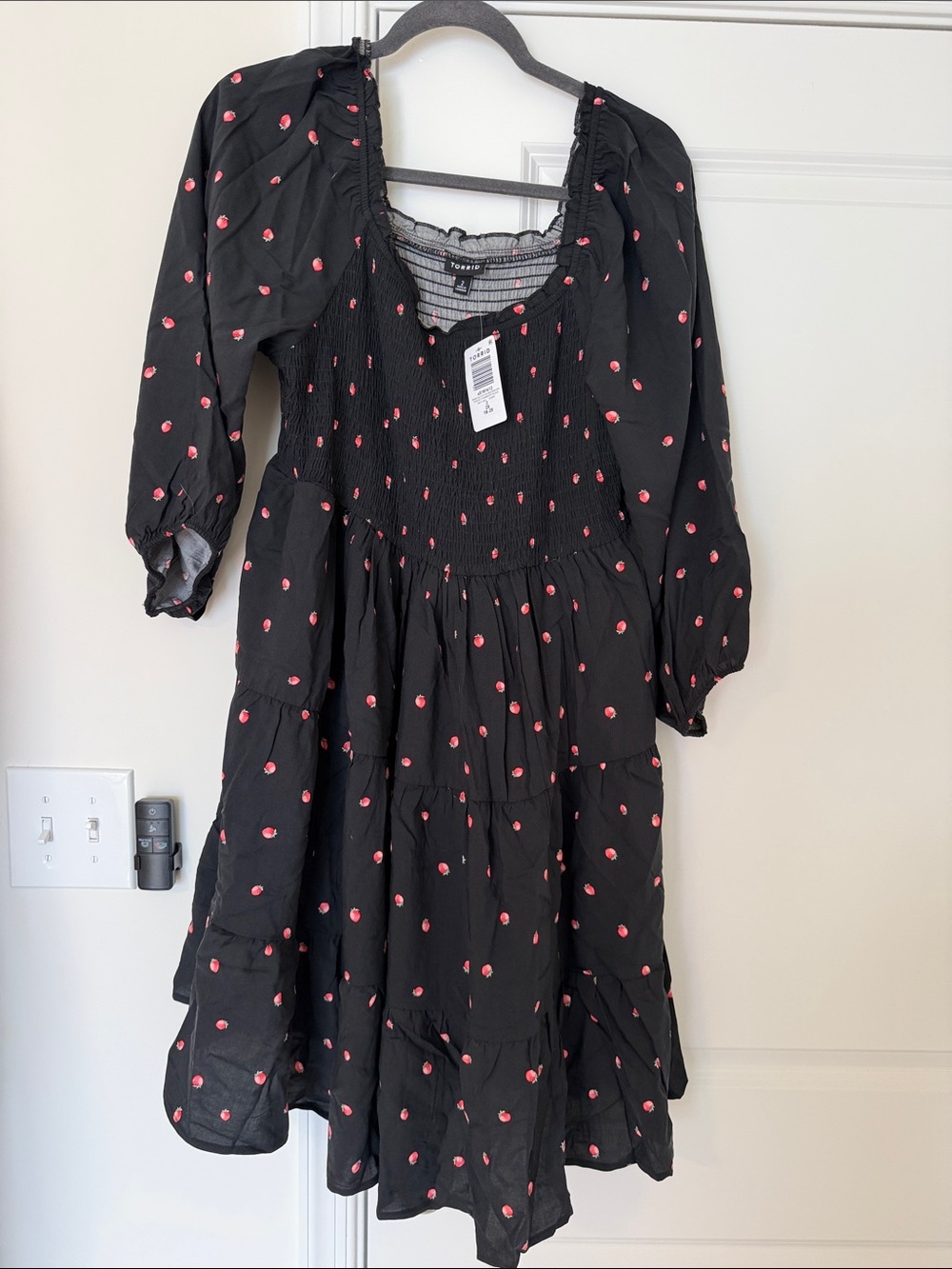 NWT torrid Smocked Strawberry Dress